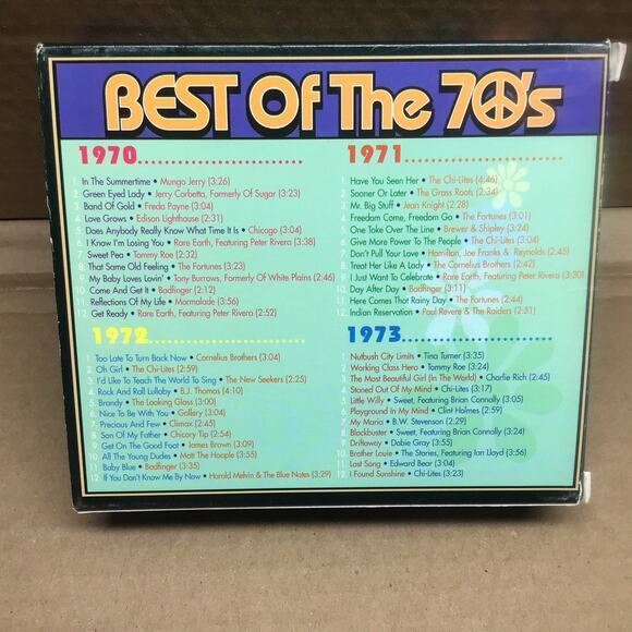 Best Of The 70s Hits 1970 1973 4 Cd Set Cardboard Case Used Good Condition - Picture 2 of 6